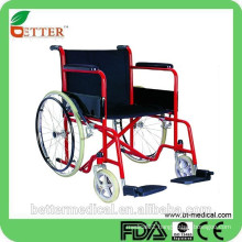 basic powder coated steel wheelchair